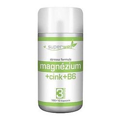 Superwell magnézium-cink-b6 kapsz. 110db