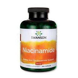 Swanson B3-Niacinamid 500mg, 250 db kapszula