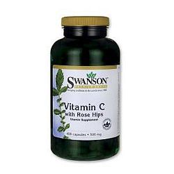 Swanson C-500mg, 100 db kaps 50mg csipkbogyó