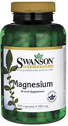 Swanson Magnézium Kapszula 200mg, 250 db