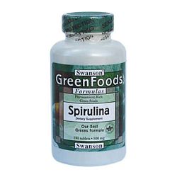 Swanson Spirulina alga tabletta, 500mg, 180 db