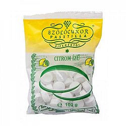 Szőlőcukor pasztilla citrom zacskós, 100 g