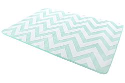 Szőnyeg 3D cikkcakk MINT & WHITE