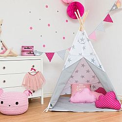 Teepee - szürke színű, csillagokkal