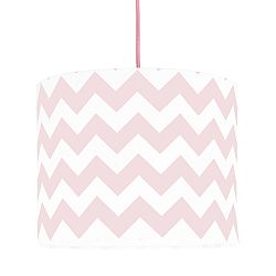 Textil függőlámpa - cikkcak mini - rózsaszín