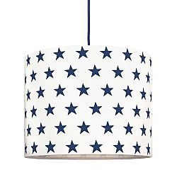 Textil függőlámpa - sötétkék csillagok - mini
