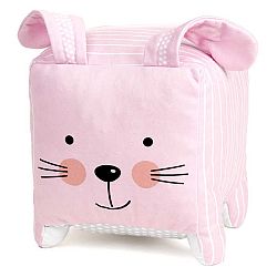 Textil játék nyuszi - rózsaszín