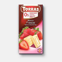 Torras fehércsokoládé epres, 75 g