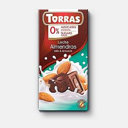 Torras tejcsokoládé mandulás, 75 g