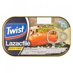 Twist lazacfilé növényi olajban, 125 g