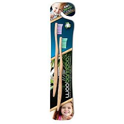 Woobamboo bambusz fogkefe gyerekeknek, 2db
