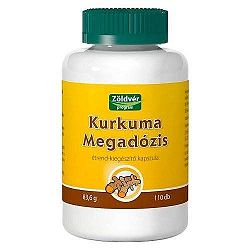 Zöldvér kurkuma megadózis kapszula 110db