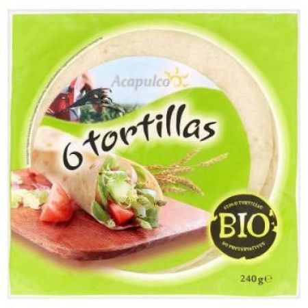 Acapulco bio tortilla lágy, 240 g