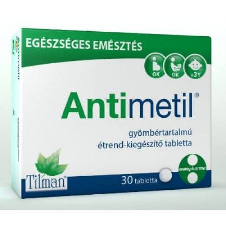 ANTIMETIL GYÖMBÉRTARTALMÚ TABLETTA 30 DB