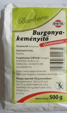 Barbara Gluténmentes Burgonyakeményítő 500 g