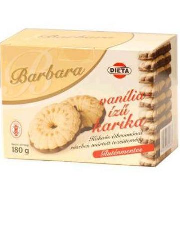 Barbara gluténmentes vaníliás karika 180 g