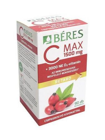 BÉRES C-VITAMIN 1500 MG TABLETTA 90 DB