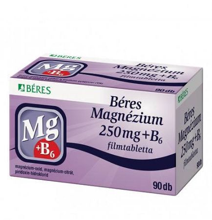 BÉRES MAGNÉZIUM 250 MG TABLETTA 50 DB