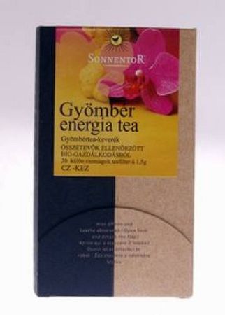 Bio gyömbér energia tea 20 filter, Sonnentor