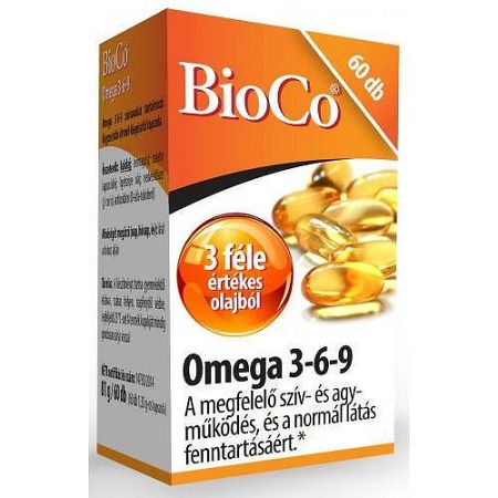 BioCo Omega 3-6-9 kapszula, 60 db