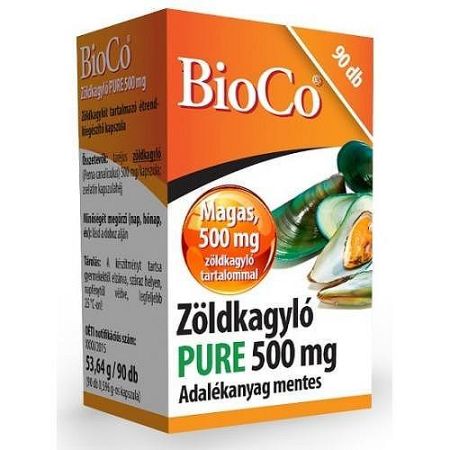BioCo Zöldkagyló PURE 500mg, 90 db kapszula