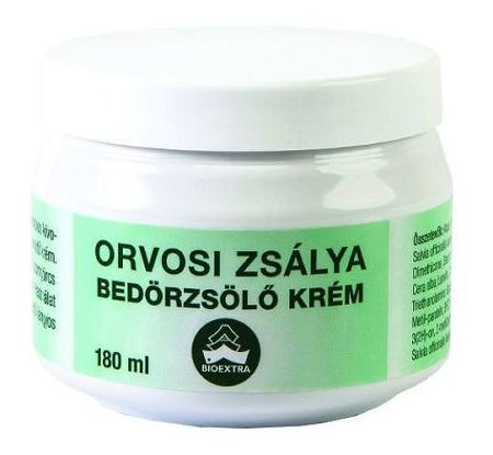 Bioextra orvosi zsálya bedörzsölő krém, 180 ml