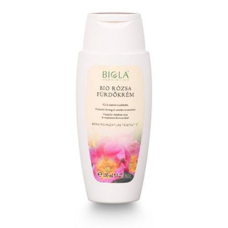 Biola bio Rózsa fürdőkrém, 200 ml