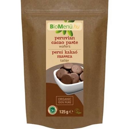 Biomenü bio perui kakaó massza tallér, 125 g