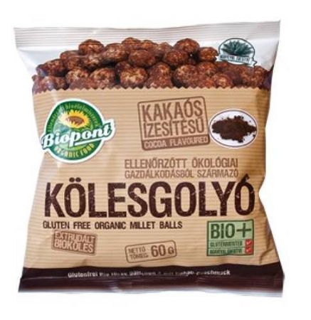 Biopont bio Kölesgolyó, kakaós, 60 g