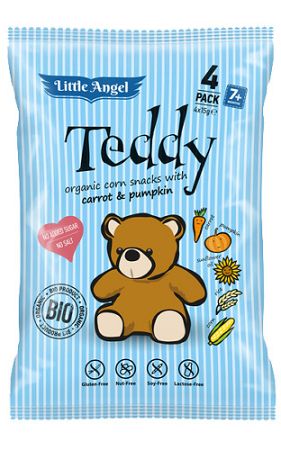 Biopont bio kukoricasnack teddy, 4X15 g
