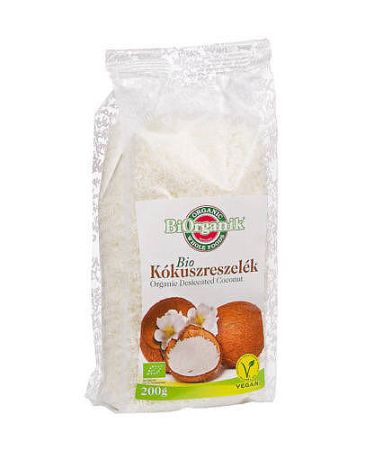 BiOrganik bio kókuszreszelék, 200 g