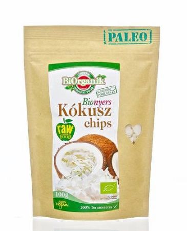 BiOrganik bio nyers kókusz chips, 100 g