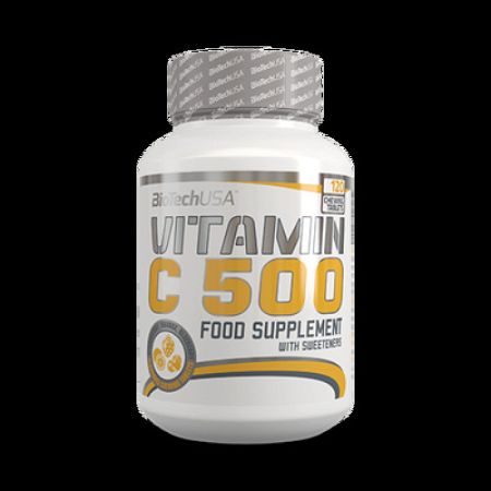 BioTech Vitamin C 500 rágótabletta, 120 db
