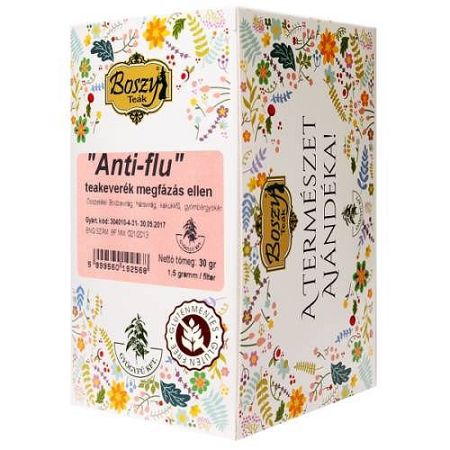 Boszy Anti Flu Megfázás Elleni Tea, 20 filter/50 g
