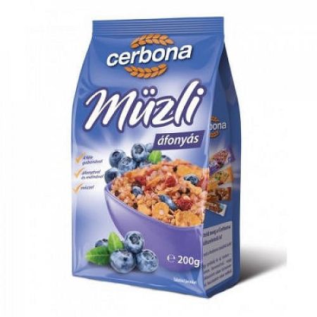 Cerbona Müzli áfonya-málna 200 g