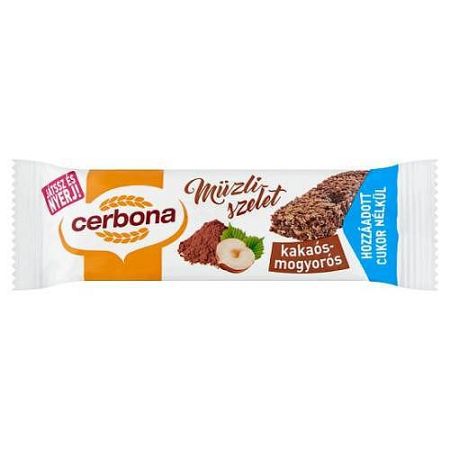 Cerbona müzliszelet csokis-mogyorós