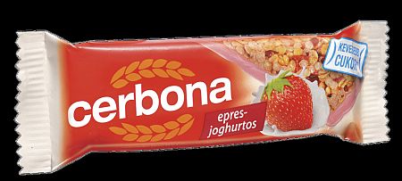 Cerbona Müzliszelet epres-joghurtos, 20 g