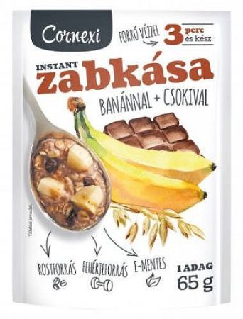 Cornexi banános-csokis zabkása, 65 g