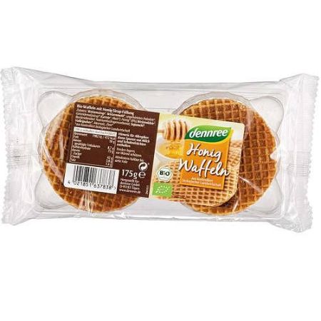 Dennree bio mézszirupos ostya, 175 g