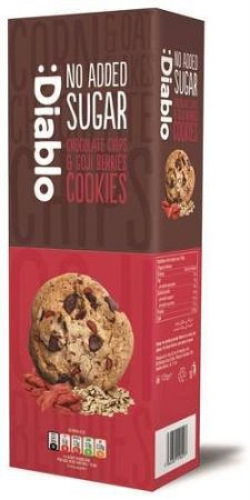 DIABLO CUK.MENT.KEKSZ CSOKI-GOJI BOGYÓ, 135 g