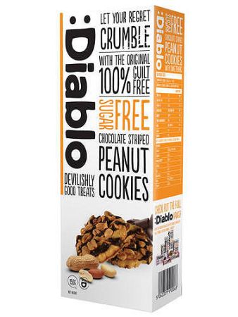 Diablo cukorm. Csokis-földimogy. Keksz, 150 g