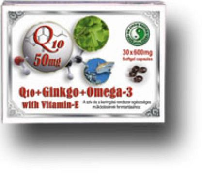 Dr. Chen Q10+Ginkgo+Omega-3 kapszula 30 db