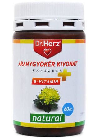 DR.HERZ ARANYGYÖKÉR+B VITAMIN KAPSZULA, 60DB