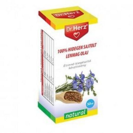 Dr. Herz hidegen sajtolt lenmagolaj, 50 ml
