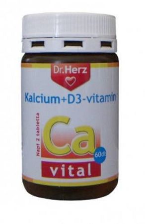 Dr. Herz Kalcium+D3-vitamin, 60 db