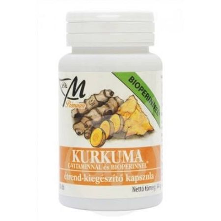 Dr. M Prémium kurkuma C-vitamin+Bioperin 80db