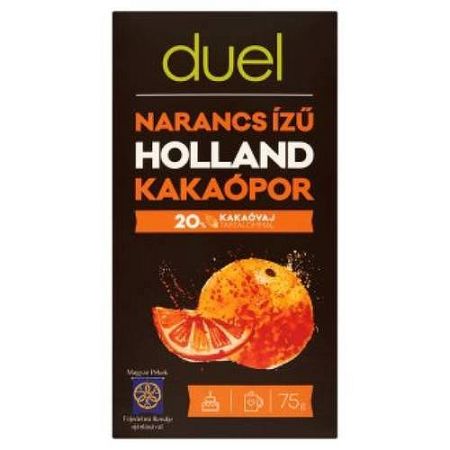 Duel narancs ízű holland kakaópor, 75 g