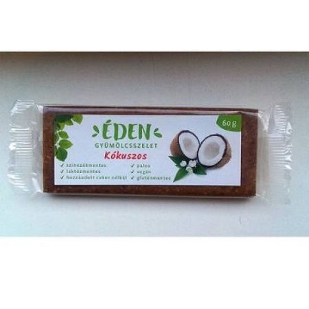 Éden gyümölcsszelet, 60 g - Kókuszos