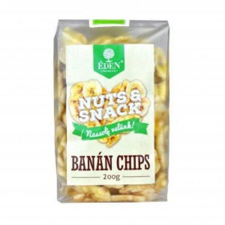 Éden Prémium Nuts&Snack banánchips, 200 g