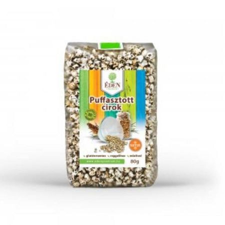 Éden Prémium Puffasztott cirok natúr, 80 g